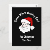 クリスマスブラックのために人が石炭を手に入れる ポストカード (正面/裏面)