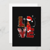 クリスマスブラックアフリカ系アメリカ人の衣装サンタメル 招待状 (正面/裏面)