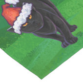 クリスマスブラックキャットオングリーン ショートテーブルランナー (コーナー)