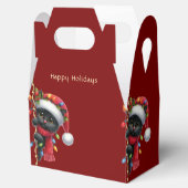 クリスマスブラックキャットホリデーギフトボックス フェイバーボックス (オープン)