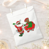 クリスマスブラックサンタクロースの妻 フェイバーバッグ (クリップ留めされた状態)