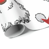 クリスマスブラックサンタクロース ラッピングペーパー (ロールコーナー)