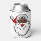 クリスマスブラックサンタクロース 缶クーラー (缶正面)
