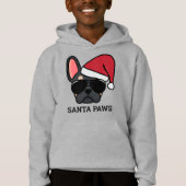 クリスマスブラックタンフランスのブルドッグ (正面)