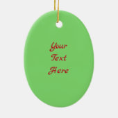 クリスマスブラックタンロングヘアドキシーサンタハット セラミックオーナメント (裏面)