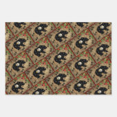 クリスマスブラックベアハルドイーグルワイルド  ラッピングペーパーシート (正面3)