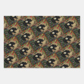 クリスマスブラックベアーハゲ・イーグル・スピリット ラッピングペーパーシート (正面2)