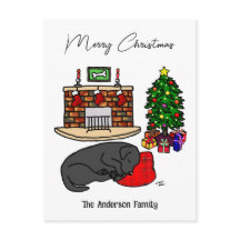 クリスマスブラックラブラドールスリープ