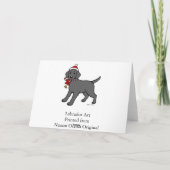 クリスマスブラックラブラドールワンピーキャンディー シーズンカード (裏面)