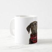 クリスマスブラックラボホリデードッグ コーヒーマグカップ (正面左)