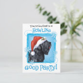 クリスマスブラックロシアのテリアホリデー招待状 シーズンカード (スタンド正面)