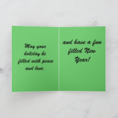 クリスマスブラック猫カード シーズンカード (内部)