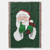 クリスマスブランケットかわいいサンタクロースブランケット スローブランケット (正面縦)
