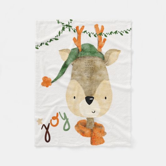 クリスマスブランケットは包むベビーを探している。 フリースブランケット (正面)