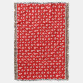 クリスマスブランケットホリデースノーフレークブランケット スローブランケット (正面縦)