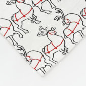 クリスマスブランケットホリデートナカイフリースブランケット フリースブランケット (角)