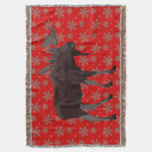 クリスマスブランケットホリデームースブランケット スローブランケット (正面縦)