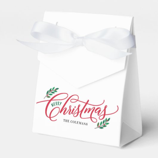 クリスマスブランチホリデーパーティーのお気に入りボックス フェイバーボックス (正面サイド)