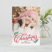 クリスマスブランチホリデーフォトカード シーズンカード (スタンド正面)