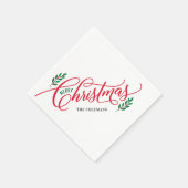 クリスマスブランチメリークリスマスパーティーナプキン スタンダードカクテルナプキン (角)