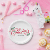 クリスマスブランチメリークリスマスパーティープレート ペーパープレート (パーティー)