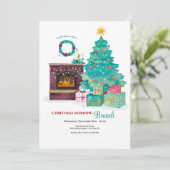 クリスマスブランチ招待状 招待状 (スタンド正面)