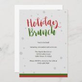クリスマスブランチ招待状 招待状 (正面/裏面)