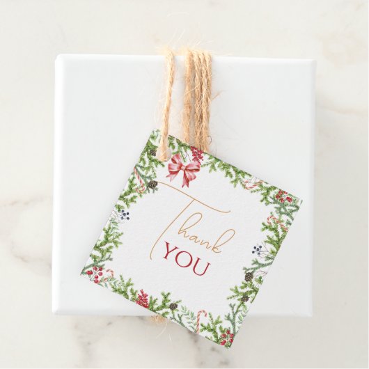 クリスマスブランチ赤ちゃんシャワーありがとう フェイバータグ (インサイチュ)