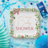 クリスマスブランチ赤ちゃん男女兼用シャワー ペーパープレート (パーティー)