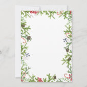 クリスマスブランチ赤ちゃん男女兼用シャワー 招待状 (裏面)