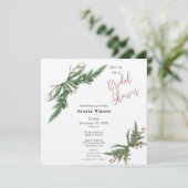 クリスマスブランチ赤と緑のシャワー 招待状 (スタンド正面)