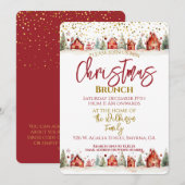 クリスマスブランチ 招待状 (正面/裏面)