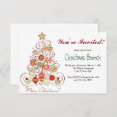 クリスマスブランチ 招待状 (正面/裏面)