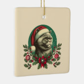 クリスマスブリティッシュショートヘアキャットセラミックオーナメント セラミックオーナメント (右)