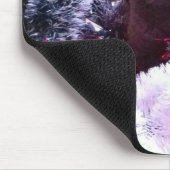 クリスマスブリティッシュブルー マウスパッド (コーナー)