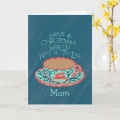 クリスマスブリラックスリーの母のための休日 カード (黄色い花)