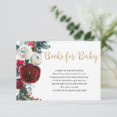 クリスマスブルゴーニュの金ゴールドフローラブックベビーエンクル エンクロージャーカード (スタンド正面)