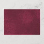 クリスマスブルゴーニュの金ゴールドフローラブックベビーエンクル エンクロージャーカード (裏面)