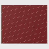 クリスマスブルゴーニュ白パタモダンーン ラッピングペーパー (フラット)