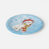 クリスマスブルテリア ペーパープレート (アングル)
