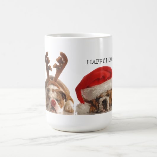 クリスマスブルドッグ コーヒーマグカップ (中央)