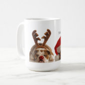 クリスマスブルドッグ コーヒーマグカップ (正面左)