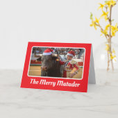 クリスマスブルファイト カード (黄色い花)