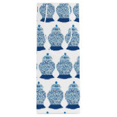 クリスマスブルーとホワイトジンジャージャー ワインギフトバッグ (裏面)