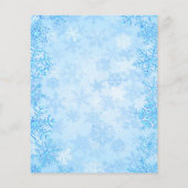 クリスマスブルーのビジネスロゴqrコードインスタグラム チラシ (裏面)