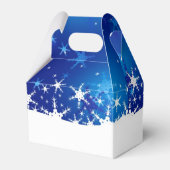 クリスマスブルーの冬の雪片 フェイバーボックス (裏面サイド)