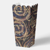 クリスマスブルーの渦巻き型お気に入り フェイバーボックス (裏面)