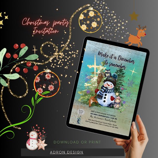 クリスマスブルーを思い出すために12月に作る 招待状