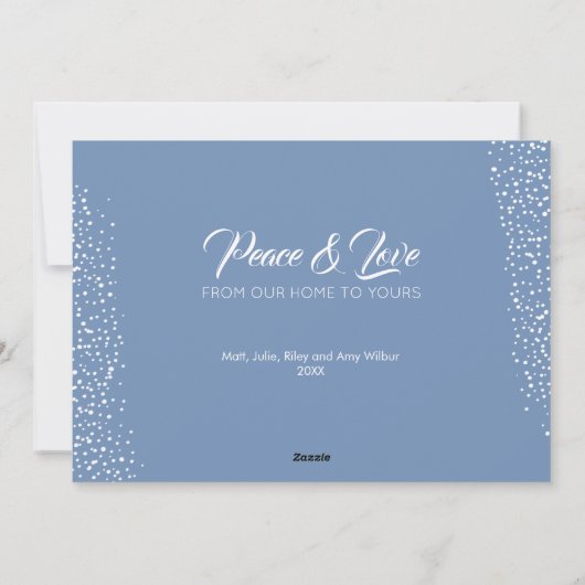 クリスマスブルーオーナメント シーズンカード (裏面)