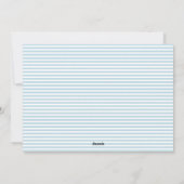 クリスマスブルーギンガムガーランドヴィンテージ水平 シーズンカード (裏面)